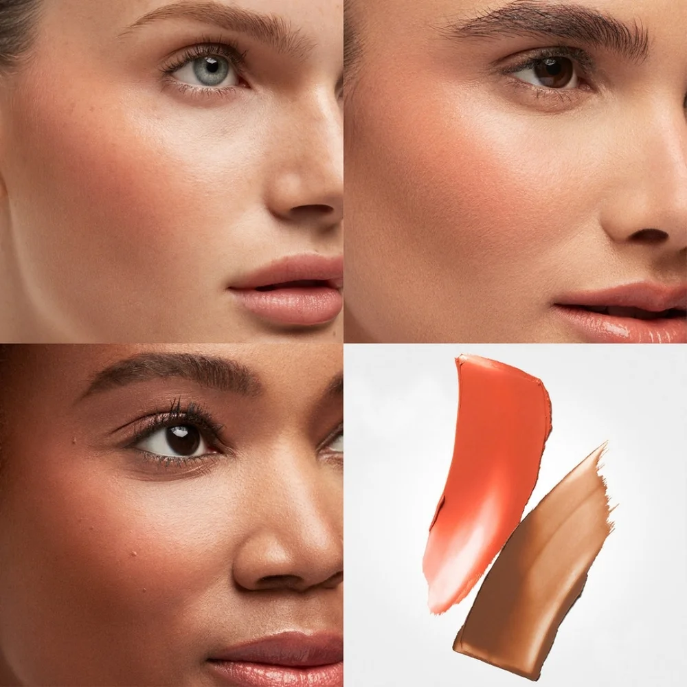 Papaya / Tan Stila Blush & Bronze Hydro-Blur Cheek Duo Brand New In Box